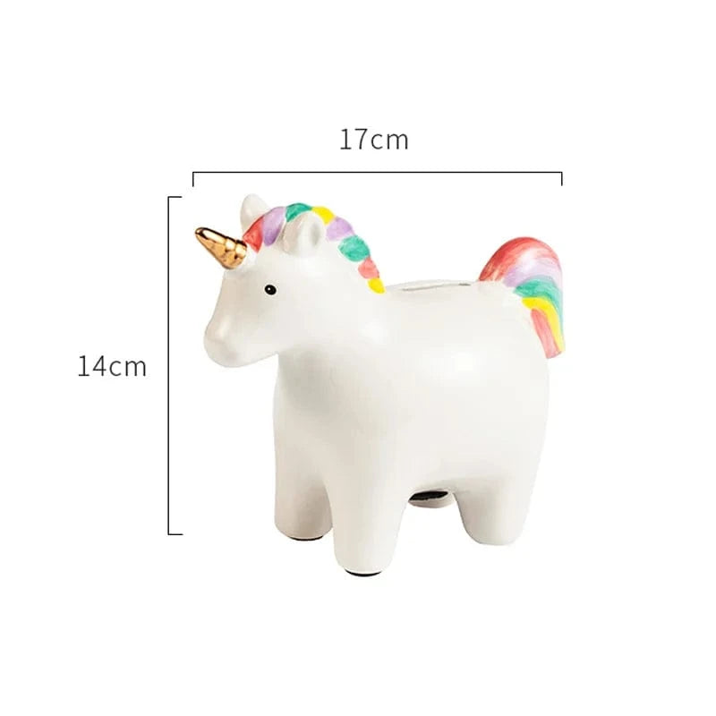 tirelire licorne blanche I La tirelire