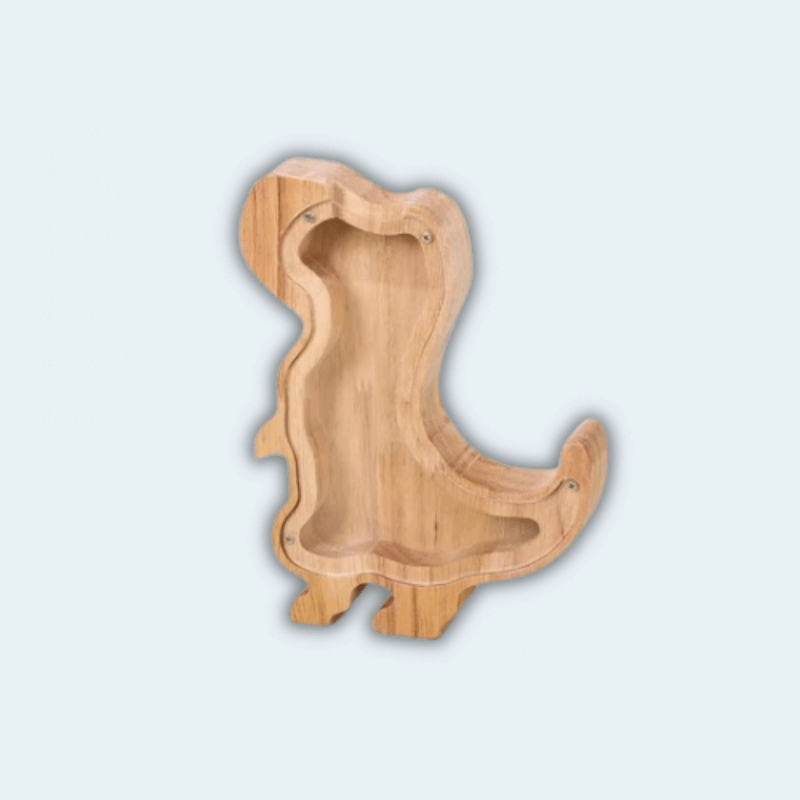 tirelire dinosaure bois - La tirelire Dino