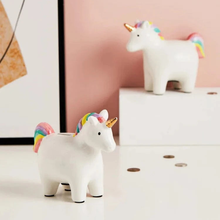 tirelire licorne blanche I La tirelire