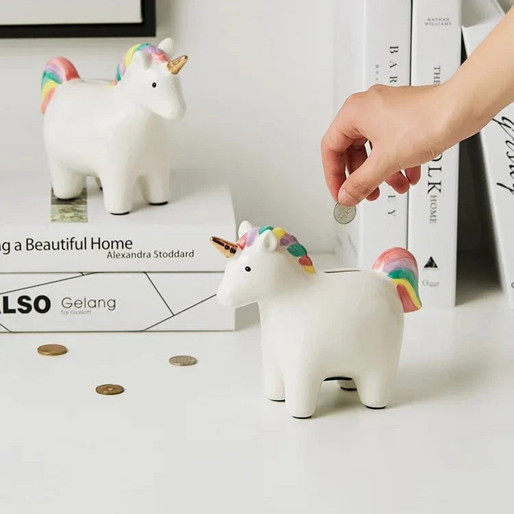 tirelire licorne blanche I La tirelire