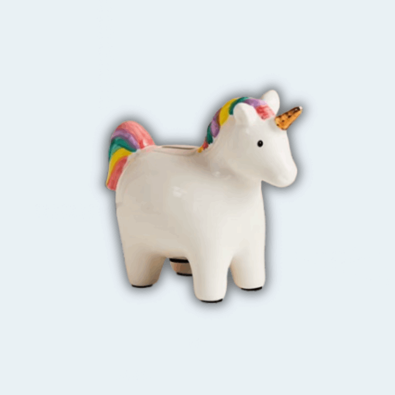 tirelire licorne blanche I La tirelire