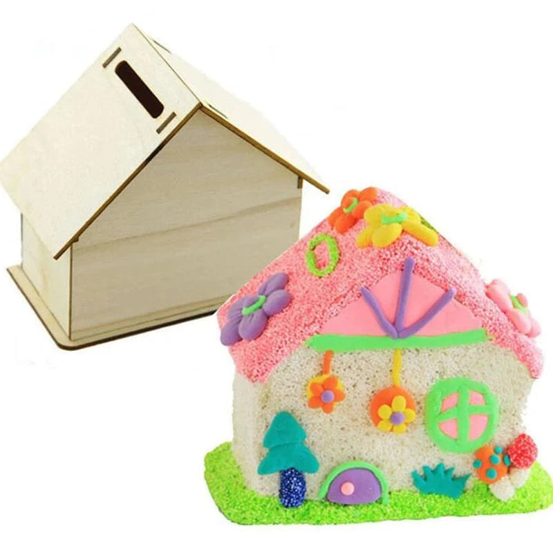 tirelire maison bois I La tirelire