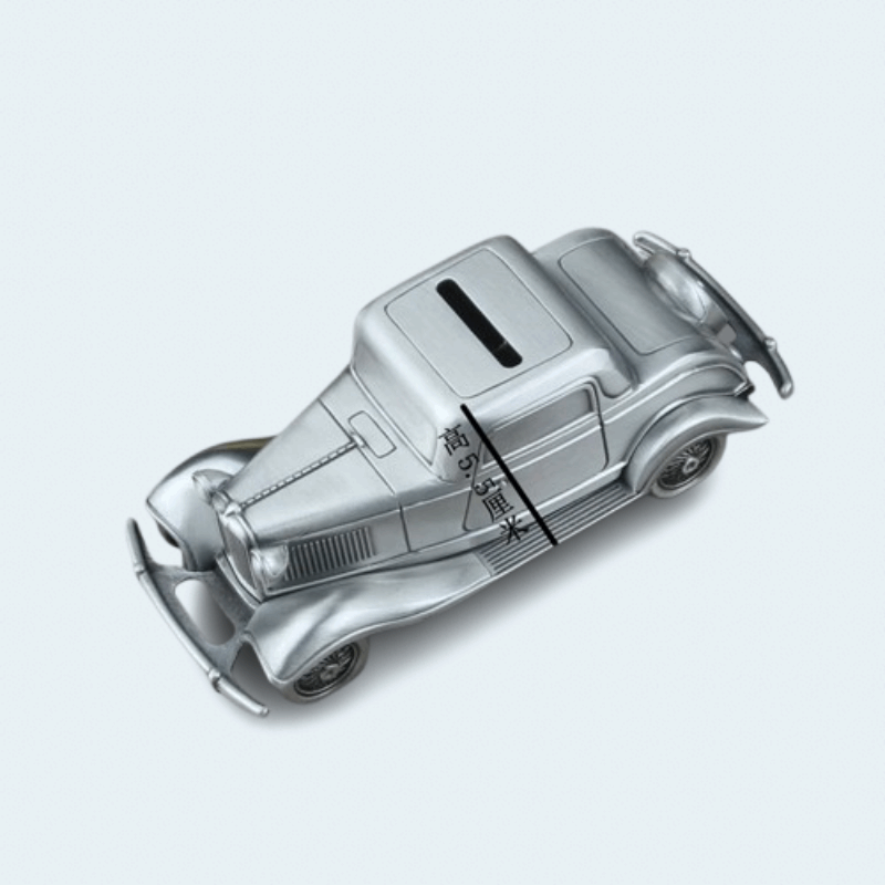 tirelire metal argente voiture de collection I La tirelire Argent