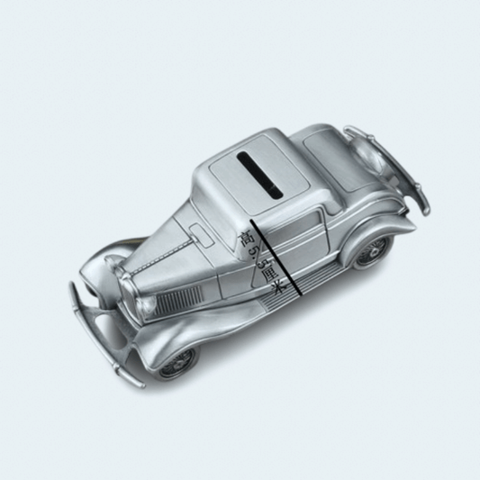 tirelire metal argente voiture de collection I La tirelire Argent