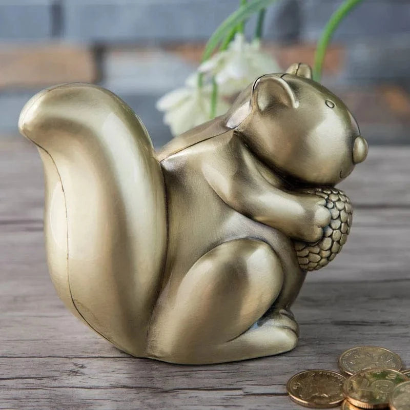 Tirelire Métal Écureuil I La tirelire Bronze