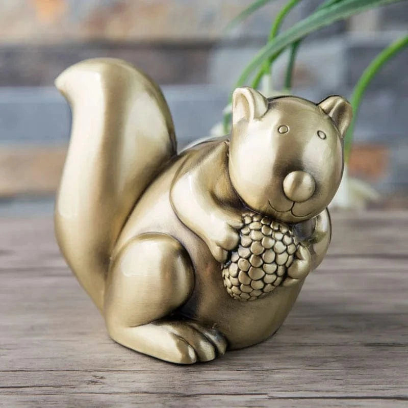 Tirelire Métal Écureuil I La tirelire Bronze