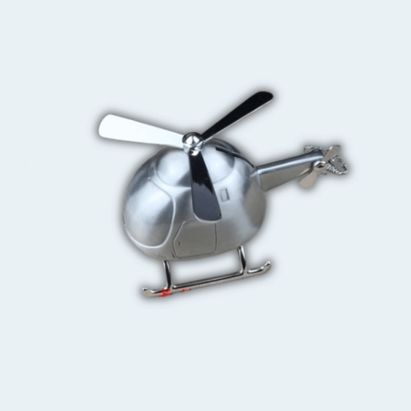 Tirelire métal hélicoptère I La tirelire Argent