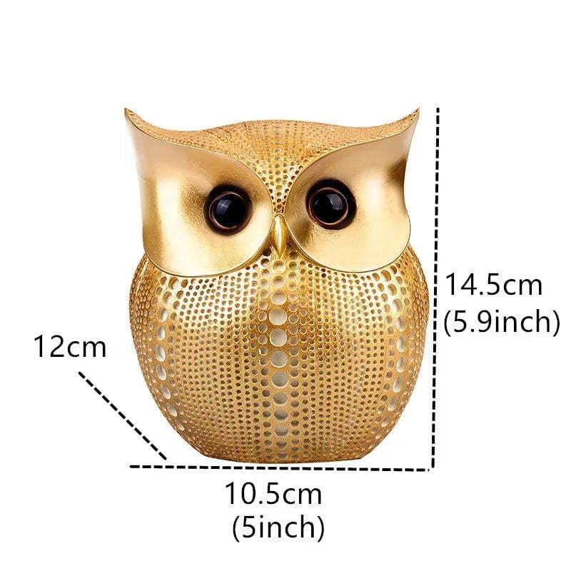 Tirelire Métal Hibou Dorée I La tirelire Or