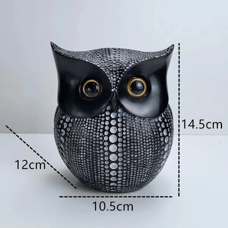 tirelire metal hibou I La tirelire Noir