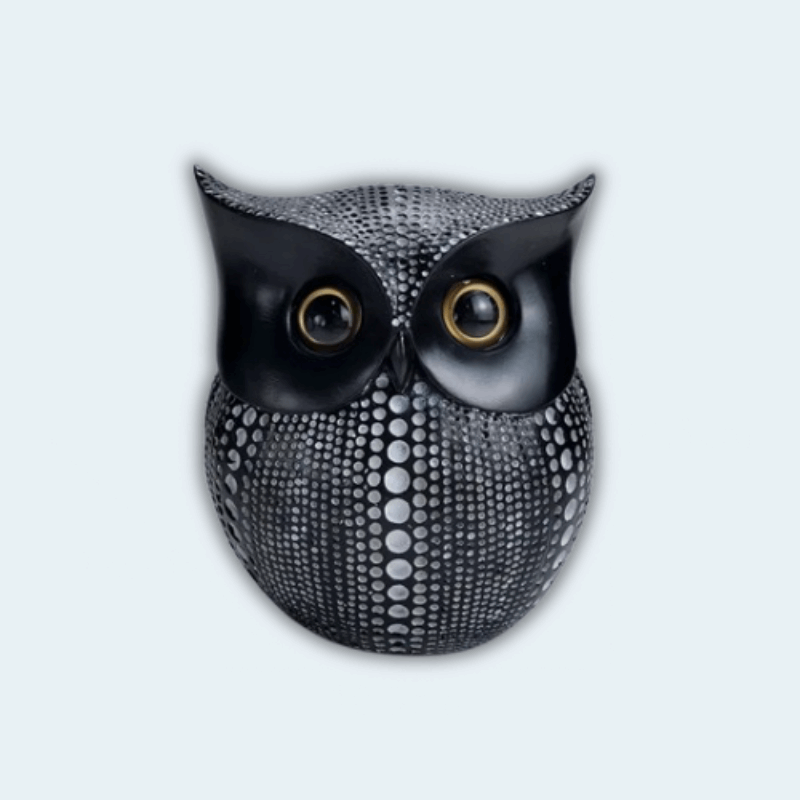 tirelire metal hibou I La tirelire Noir